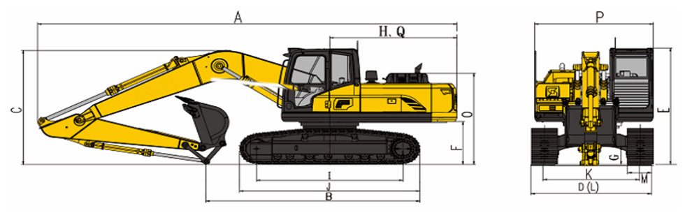 Máy xúc đào bánh xích thủy lực ZG3750LC-9